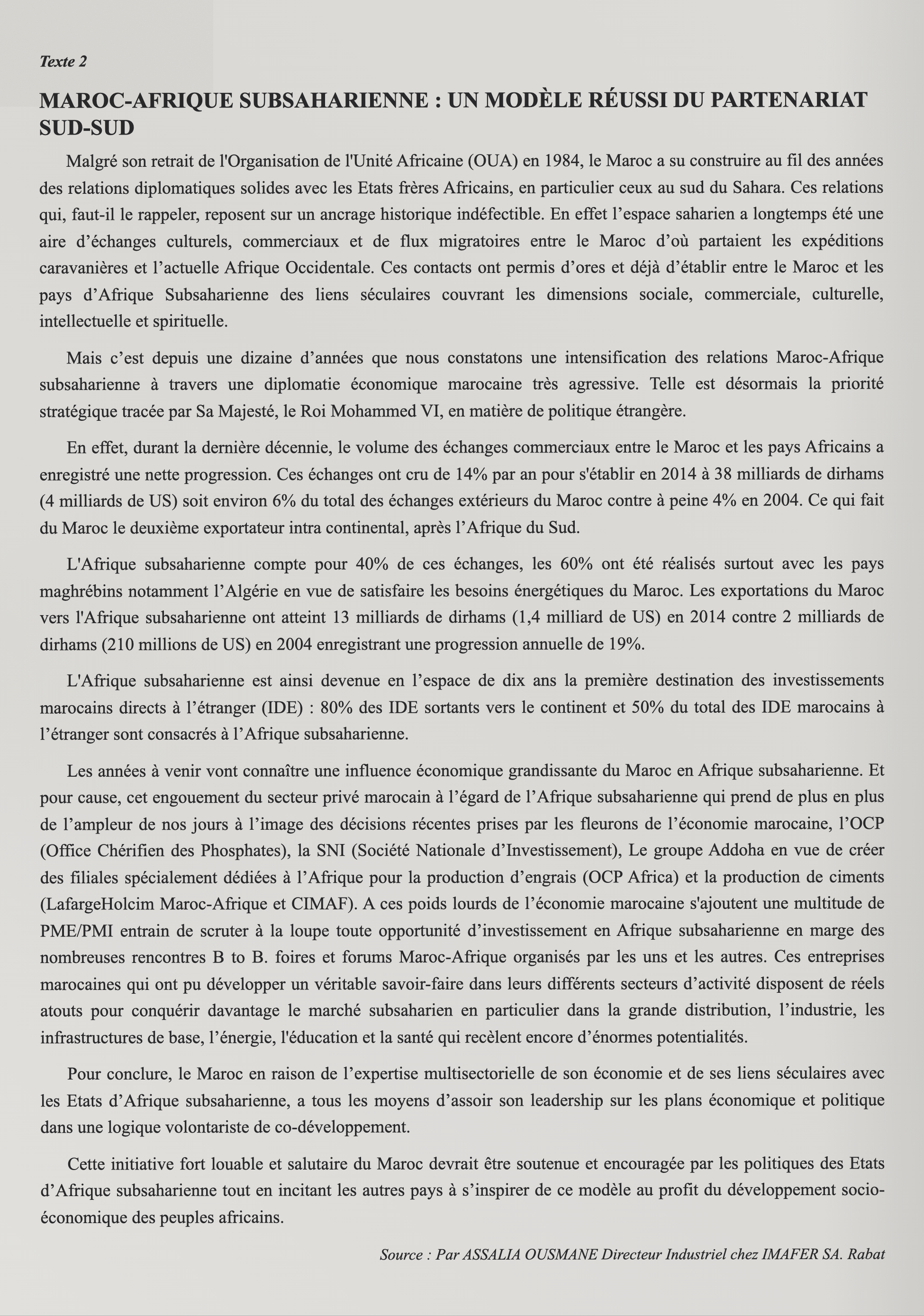 Texte 2 de mémorisation — TAFEM 2017