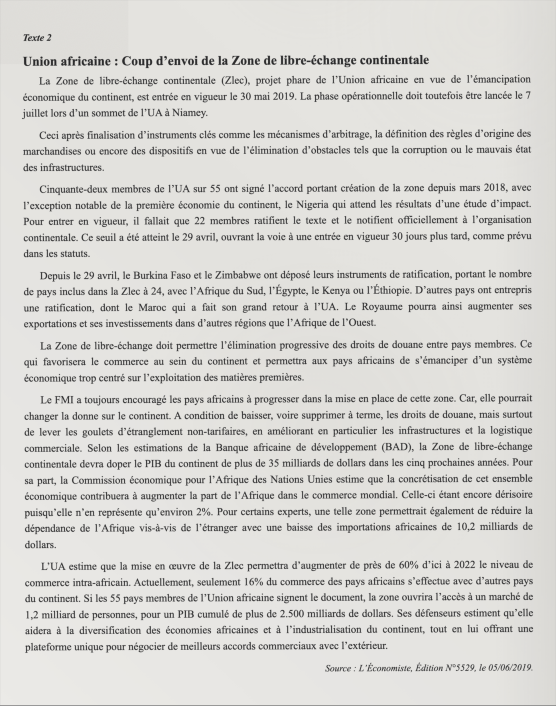 Texte 2 de mémorisation — TAFEM 2019
